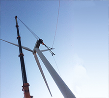 Green Energy: Installation of windmills with Abe-Tec (EA) Ltd cranes.