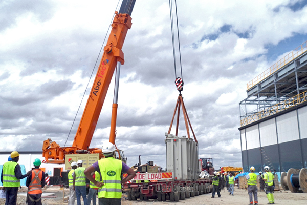 Heavy Lifting and Crane installations done onsite for projects, done by Abe Tec East Africa Limited.